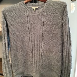 Lucky brand chenille light blue gray sweater🦋